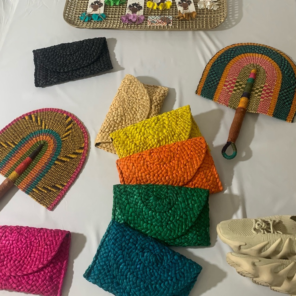 Pink and Green Clutches with Artisanal Flair